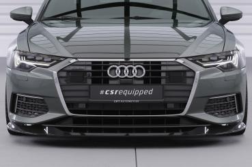 CSR Frontspoiler | Cup-Spoilerlippe mit ABE für Audi A6 C8 (Typ 4K/F2) CSL543-L Lackierung erforderlich (schwarz matt)