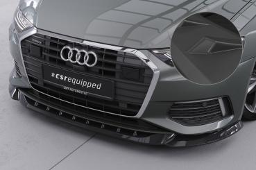 CSR Frontspoiler | Cup-Spoilerlippe mit ABE für Audi A6 C8 (Typ 4K/F2) CSL543-L Lackierung erforderlich (schwarz matt)