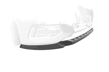 CSR Frontspoiler | Cup-Spoilerlippe mit ABE für Audi A6 C8 (Typ 4K/F2) CSL543-L Lackierung erforderlich (schwarz matt)