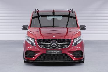 CSR Frontspoiler | Cup-Spoilerlippe mit ABE für Mercedes-Benz V-Klasse 447 AMG-Line CSL545-C Carbon Look Hochglanz (keine Lackierung erforderlich)