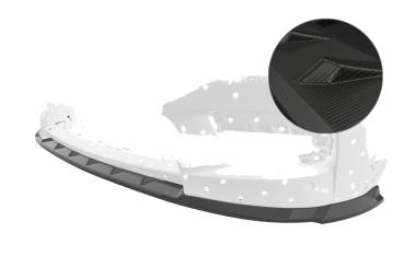 CSR Frontspoiler | Cup-Spoilerlippe mit ABE für BMW X1 E84 M-Paket CSL547-M Carbon Look matt strukturiert (keine Lackierung erforderlich)