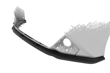 CSR Frontspoiler | Cup-Spoilerlippe mit ABE für Toyota Aygo 2 Facelift CSL548-M Carbon Look matt strukturiert (keine Lackierung erforderlich)