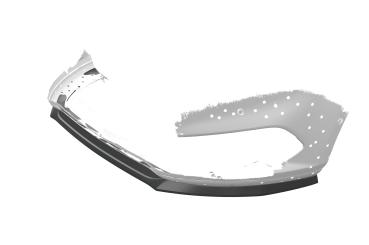 CSR Frontspoiler | Cup-Spoilerlippe mit ABE für Ford S-Max MK2 CSL551-C Carbon Look Hochglanz (keine Lackierung erforderlich)