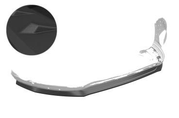 CSR Frontspoiler | Cup-Spoilerlippe mit ABE für Ford S-Max MK2 CSL551-S schwarz matt strukturiert (keine Lackierung erforderlich)