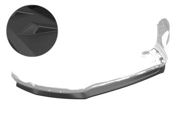 CSR Frontspoiler | Cup-Spoilerlippe mit ABE für Ford S-Max MK2 CSL551-L schwarz matt (Lackierung erforderlich)