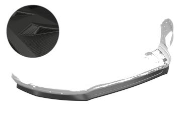 CSR Frontspoiler | Cup-Spoilerlippe mit ABE für Ford S-Max MK2 CSL551-M Carbon Look matt strukturiert (keine Lackierung erforderlich)