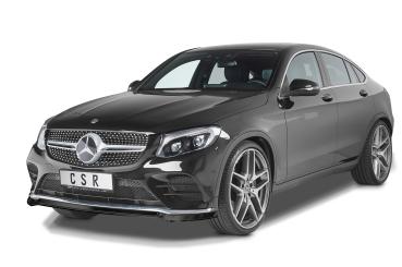 CSR Frontspoiler | Cup-Spoilerlippe mit ABE für Mercedes-Benz GLC (X253/C253) AMG-Line CSL552-L schwarz matt (Lackierung erforderlich)