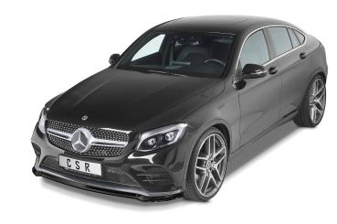 CSR Frontspoiler | Cup-Spoilerlippe mit ABE für Mercedes-Benz GLC (X253/C253) AMG-Line CSL552-L schwarz matt (Lackierung erforderlich)