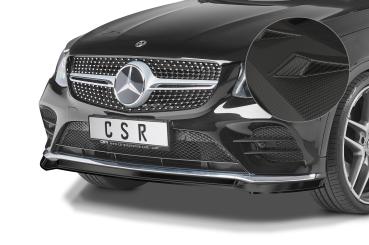 CSR Frontspoiler | Cup-Spoilerlippe mit ABE für Mercedes-Benz GLC (X253/C253) AMG-Line CSL552-M Carbon Look matt strukturiert (keine Lackierung erforderlich)