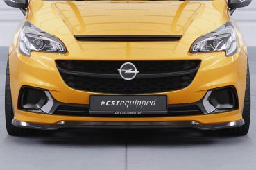 CSR Frontspoiler | Cup-Spoilerlippe mit ABE für Opel Corsa E OPC / GSi CSL554-C Carbon Look Hochglanz (keine Lackierung erforderlich)