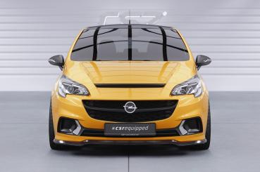 CSR Frontspoiler | Cup-Spoilerlippe mit ABE für Opel Corsa E OPC / GSi CSL554-C Carbon Look Hochglanz (keine Lackierung erforderlich)