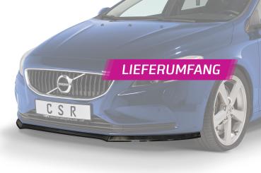 CSR Frontspoiler | Cup-Spoilerlippe mit ABE für Volvo V40 CSL556-S schwarz matt strukturiert (keine Lackierung erforderlich)