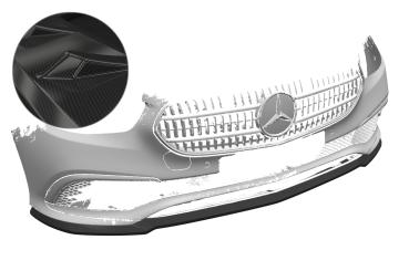 CSR Frontspoiler | Cup-Spoilerlippe mit ABE für Mercedes-Benz E-Klasse W213/S213 CSL557-C Carbon Look Hochglanz (keine Lackierung erforderlich)