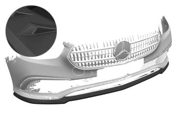CSR Frontspoiler | Cup-Spoilerlippe mit ABE für Mercedes-Benz E-Klasse W213/S213 CSL557-L Lackierung erforderlich (unlackiert)