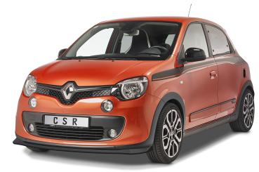 CSR Frontspoiler | Cup-Spoilerlippe mit ABE für Renault Twingo 3 GT CSL559-L schwarz matt (Lackierung erforderlich)