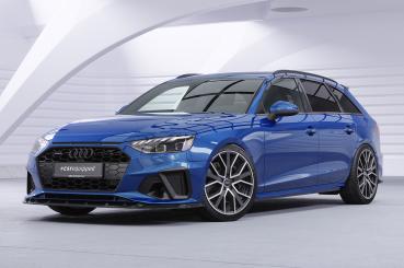 CSR Frontspoiler | Cup-Spoilerlippe mit ABE für Audi A4 / S4 B9 (8W) CSL561-L Lackierung erforderlich (schwarz matt)