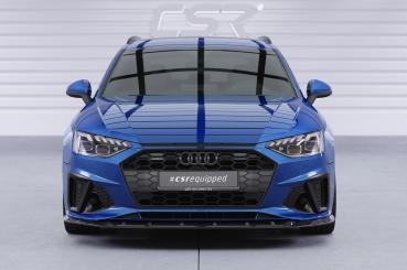 CSR Frontspoiler | Cup-Spoilerlippe mit ABE für Audi A4 / S4 B9 (8W) CSL561-L Lackierung erforderlich (schwarz matt)