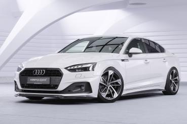 CSR Frontspoiler | Cup-Spoilerlippe mit ABE für Audi A5 F5  Basis / Advanced CSL562-L schwarz matt (Lackierung erforderlich)