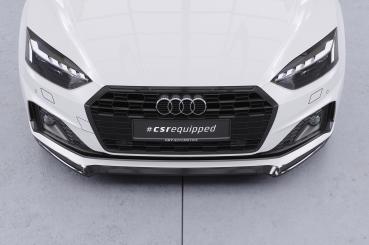 CSR Frontspoiler | Cup-Spoilerlippe mit ABE für Audi A5 F5  Basis / Advanced CSL562-L schwarz matt (Lackierung erforderlich)