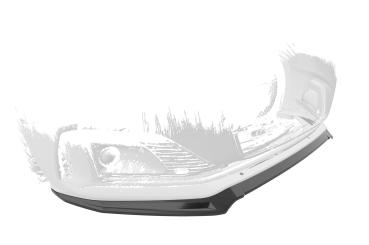CSR Frontspoiler | Cup-Spoilerlippe mit ABE für Audi A5 F5  Basis / Advanced CSL562-L schwarz matt (Lackierung erforderlich)
