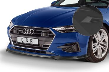 CSR Frontspoiler | Cup-Spoilerlippe mit ABE für Audi A7 C8 (Typ 4K) CSL563-S Strukturiert schwarz matt (keine Lackierung erforderlich)
