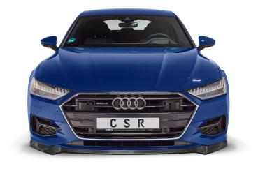 CSR Frontspoiler | Cup-Spoilerlippe mit ABE für Audi A7 C8 (Typ 4K) CSL563-G Glossy schwarz glänzend (keine Lackierung erforderlich)