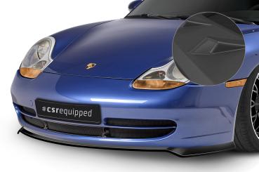 CSR Frontspoiler | Cup-Spoilerlippe mit ABE für Porsche 911/996 CSL565-L Lackierung erforderlich (schwarz matt)