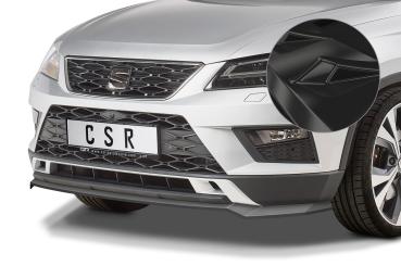 CSR Frontspoiler | Cup-Spoilerlippe mit ABE für Seat Ateca (Typ 5FP, KH7) CSL567-G Glossy schwarz glänzend (keine Lackierung erforderlich)