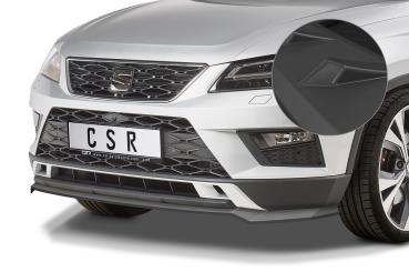 CSR Frontspoiler | Cup-Spoilerlippe mit ABE für Seat Ateca (Typ 5FP, KH7) CSL567-L Lackierung erforderlich (schwarz matt)