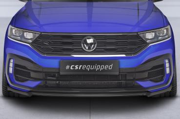 CSR Frontspoiler | Cup-Spoilerlippe mit ABE für VW T-Roc (A1) R CSL568-L Lackierung erforderlich (schwarz matt)