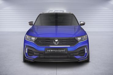 CSR Frontspoiler | Cup-Spoilerlippe mit ABE für VW T-Roc (A1) R CSL568-L Lackierung erforderlich (schwarz matt)