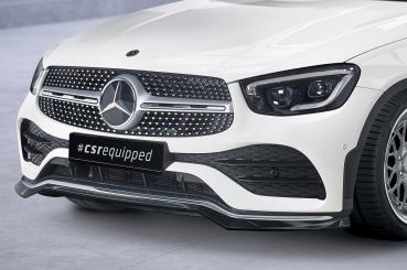 CSR Frontspoiler | Cup-Spoilerlippe mit ABE für Mercedes-Benz GLC (C253/X253) AMG-Line CSL573-G Glossy schwarz Hochglanz (keine Lackierung erforderlich)