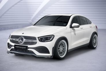 CSR Frontspoiler | Cup-Spoilerlippe mit ABE für Mercedes-Benz GLC (C253/X253) AMG-Line CSL573-G Glossy schwarz Hochglanz (keine Lackierung erforderlich)