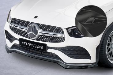 CSR Frontspoiler | Cup-Spoilerlippe mit ABE für Mercedes-Benz GLC (C253/X253) AMG-Line CSL573-G Glossy schwarz Hochglanz (keine Lackierung erforderlich)