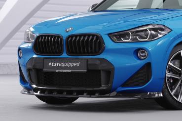 CSR Frontspoiler | Cup-Spoilerlippe mit ABE für BMW X2 F39 M-Paket CSL574-L schwarz matt (Lackierung erforderlich)