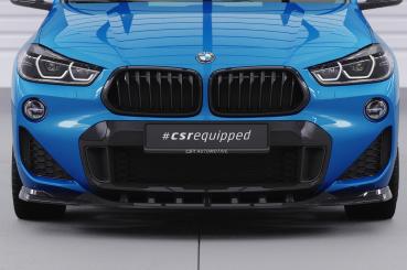 CSR Frontspoiler | Cup-Spoilerlippe mit ABE für BMW X2 F39 M-Paket CSL574-L schwarz matt (Lackierung erforderlich)