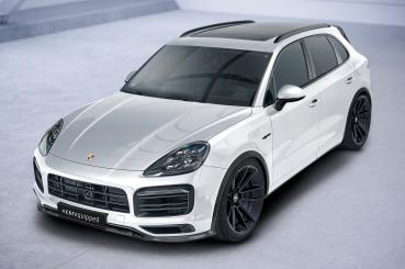 CSR Frontspoiler | Cup-Spoilerlippe mit ABE für Porsche Cayenne P0536/9YA CSL576-L schwarz matt (Lackierung erforderlich)