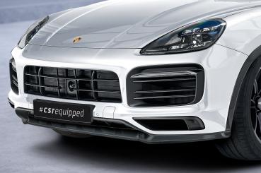 CSR Frontspoiler | Cup-Spoilerlippe mit ABE für Porsche Cayenne P0536/9YA CSL576-L schwarz matt (Lackierung erforderlich)