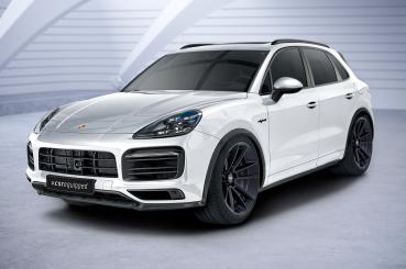 CSR Frontspoiler | Cup-Spoilerlippe mit ABE für Porsche Cayenne P0536/9YA CSL576-L schwarz matt (Lackierung erforderlich)
