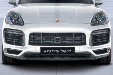 CSR Frontspoiler | Cup-Spoilerlippe mit ABE für Porsche Cayenne P0536/9YA CSL576-L schwarz matt (Lackierung erforderlich)