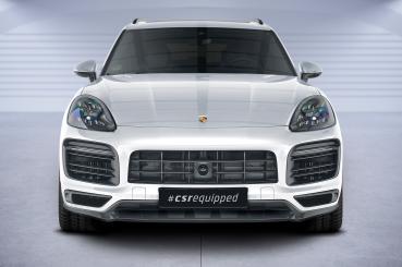 CSR Frontspoiler | Cup-Spoilerlippe mit ABE für Porsche Cayenne P0536/9YA CSL576-L schwarz matt (Lackierung erforderlich)