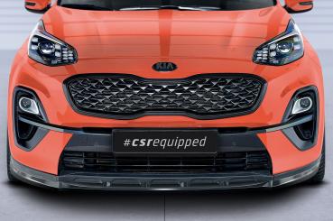 CSR Frontspoiler | Cup-Spoilerlippe mit ABE für Kia Sportage QLE CSL577-C Carbon Look glänzend (keine Lackierung erforderlich)