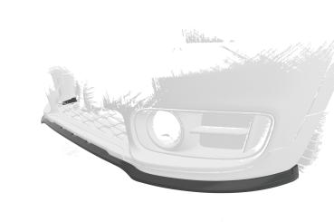 CSR Frontspoiler | Cup-Spoilerlippe mit ABE für Mini Countryman F60 CSL578-S schwarz matt strukturiert (keine Lackierung erforderlich)