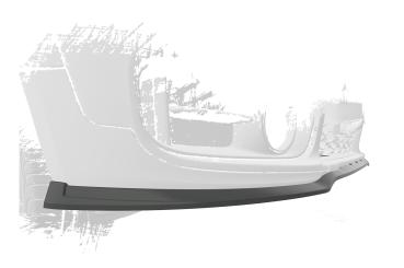 CSR Frontspoiler | Cup-Spoilerlippe mit ABE für Mini Countryman F60 CSL578-S schwarz matt strukturiert (keine Lackierung erforderlich)