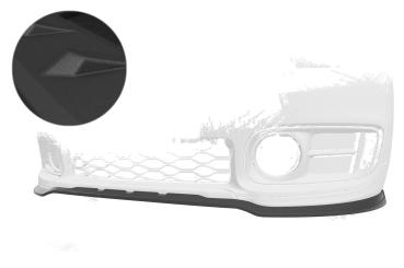 CSR Frontspoiler | Cup-Spoilerlippe mit ABE für Mini Countryman F60 CSL578-S schwarz matt strukturiert (keine Lackierung erforderlich)