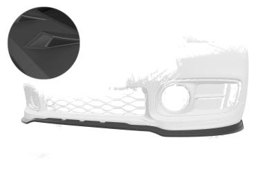 CSR Frontspoiler | Cup-Spoilerlippe mit ABE für Mini Countryman F60 CSL578-L schwarz matt (Lackierung erforderlich)