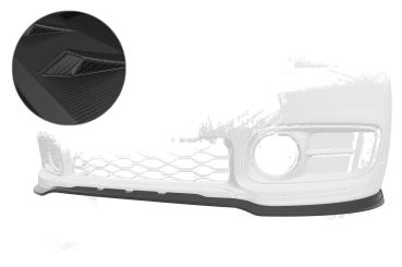 CSR Frontspoiler | Cup-Spoilerlippe mit ABE für Mini Countryman F60 CSL578-M Carbon Look matt strukturiert (keine Lackierung erforderlich)