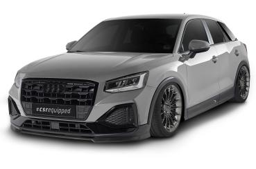 CSR Frontspoiler | Cup-Spoilerlippe mit ABE für Audi Q2 (GA) CSL580-S schwarz matt strukturiert (keine Lackierung erforderlich)