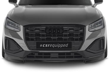 CSR Frontspoiler | Cup-Spoilerlippe mit ABE für Audi Q2 (GA) CSL580-S schwarz matt strukturiert (keine Lackierung erforderlich)