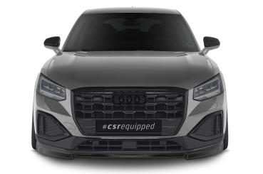 CSR Frontspoiler | Cup-Spoilerlippe mit ABE für Audi Q2 (GA) CSL580-S schwarz matt strukturiert (keine Lackierung erforderlich)